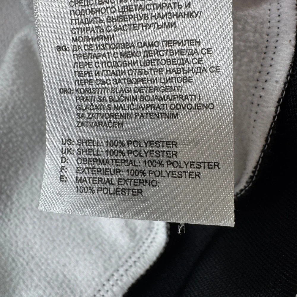 Adidas Mens Track Jacket Juventus Soccer Full Zip White Black XL Three Stripe